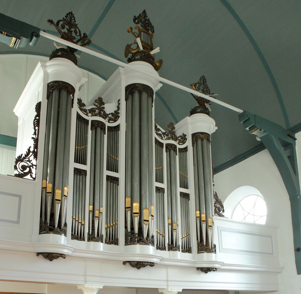 Orgelfront in Cultuurpodium Dorpskerk Huizum, Leeuwarden