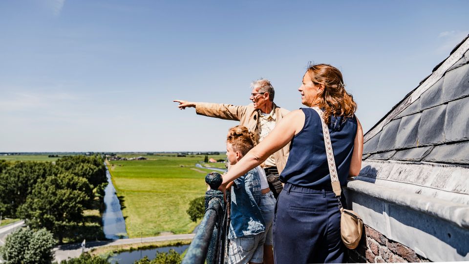 Uitzicht vanaf De Grote Kerk in Edam