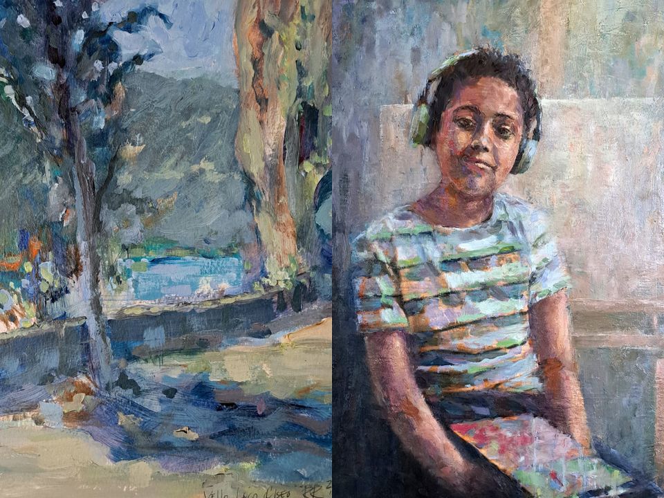 Schilderij van een jongen
