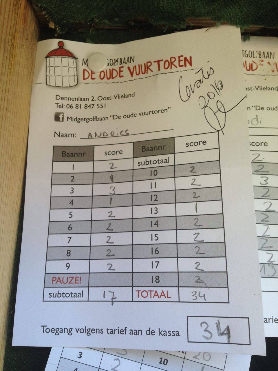 Midgetgolfbaan Vlieland 5