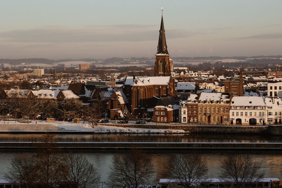 Wyck Maastricht sneeuw uitzicht