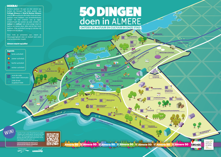 50 jaar Almere poster Stad en Natuur