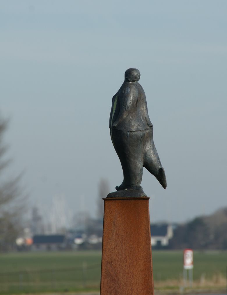 Elfstedentocht beeld Aukje in Stavoren