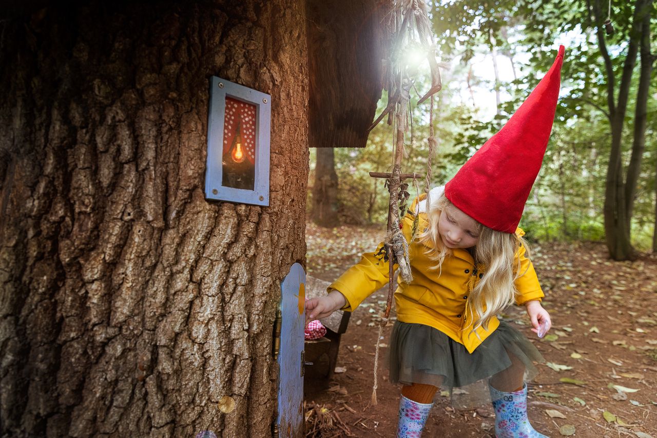 Klein kaboutermeisje op bezoek