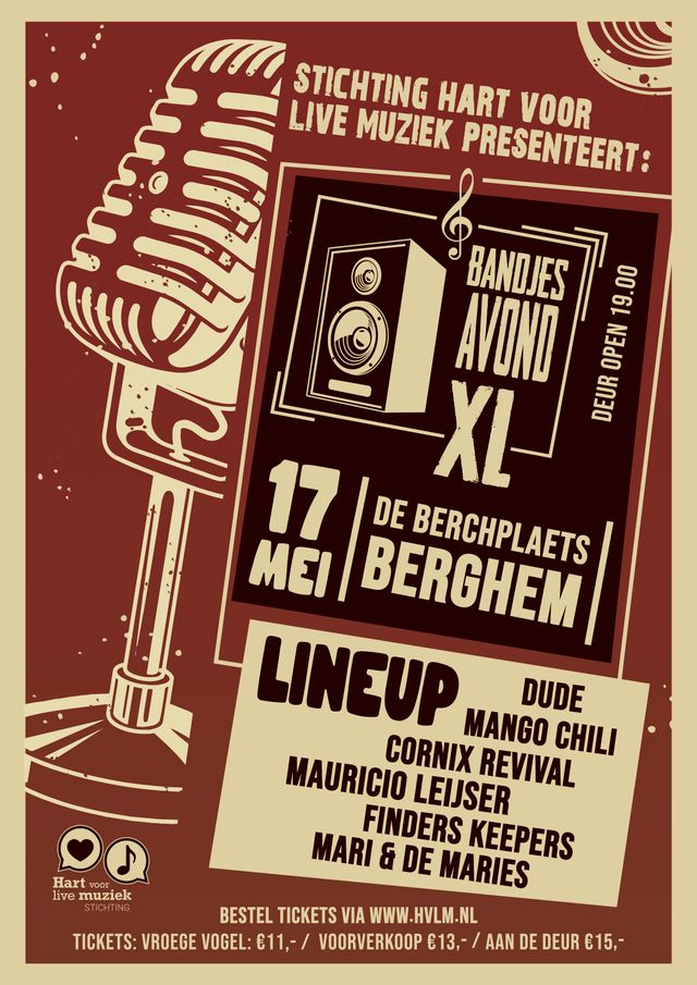 Poster Bandjesavond XL 2025