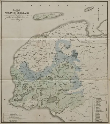 Kaart Watersnood 1825