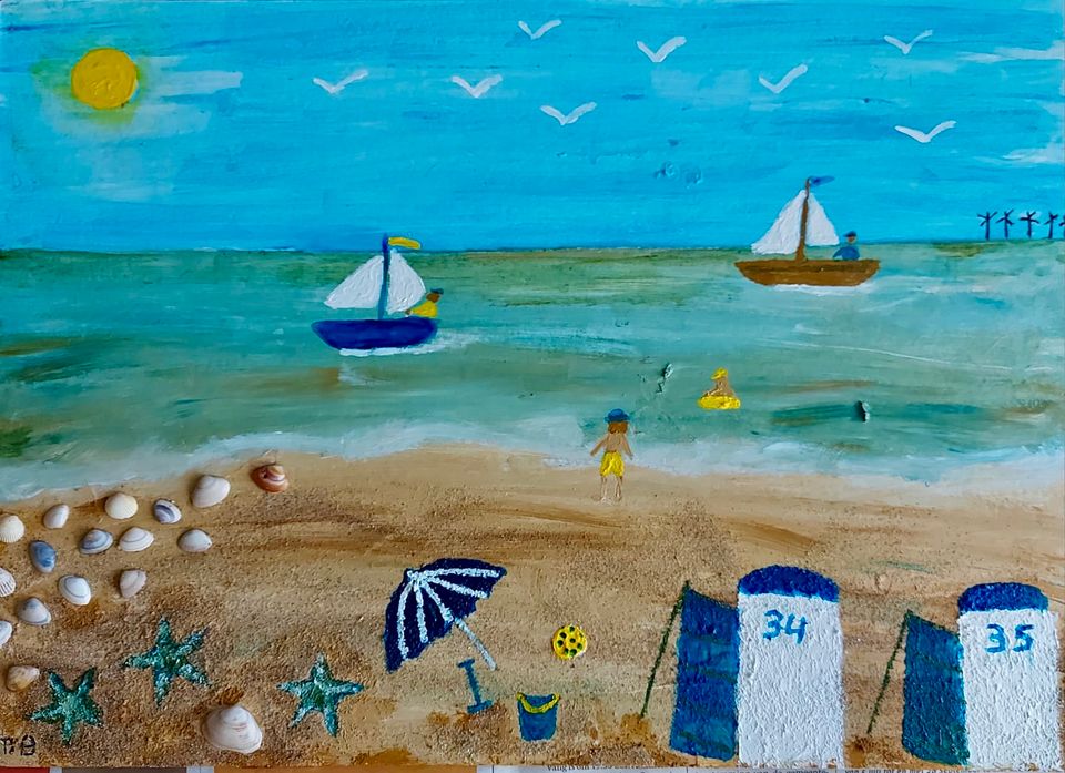 Afbeelding van Strandschilderij Coby