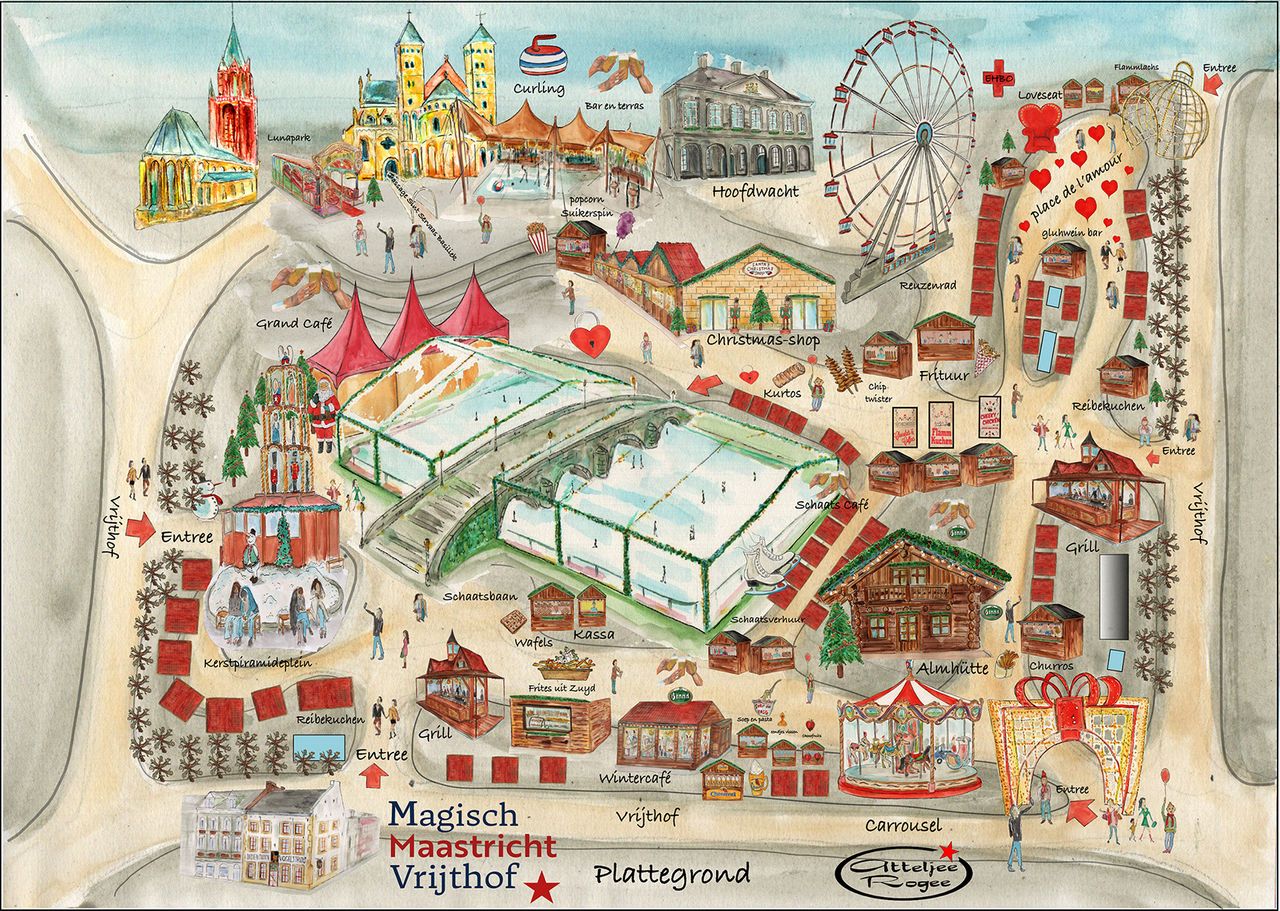 Plattegrond Magisch Maastricht Vrijthof