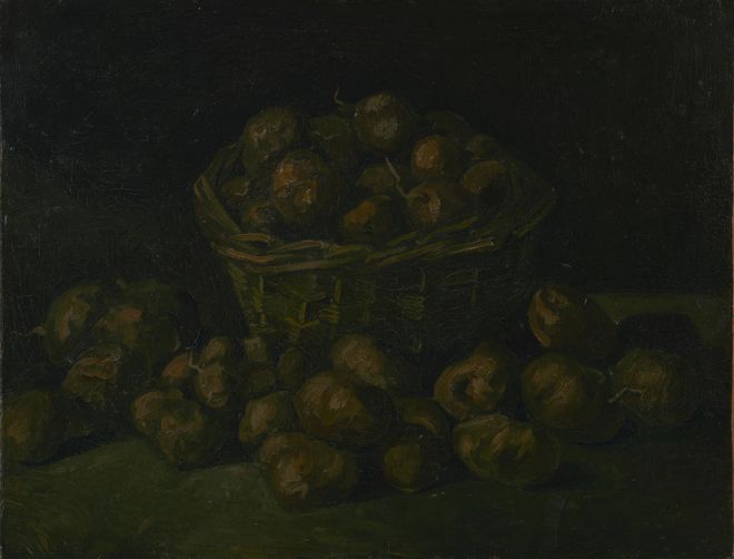 Mand met aardappels