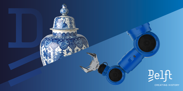 Banner Creating HIstory voor Delft Convention Bureau