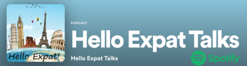 Logo of Hello Expat Talks podcast