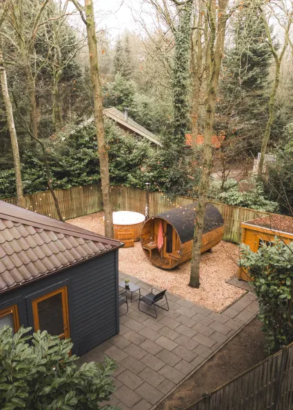 Forest Wellness Lodge van bovenaf