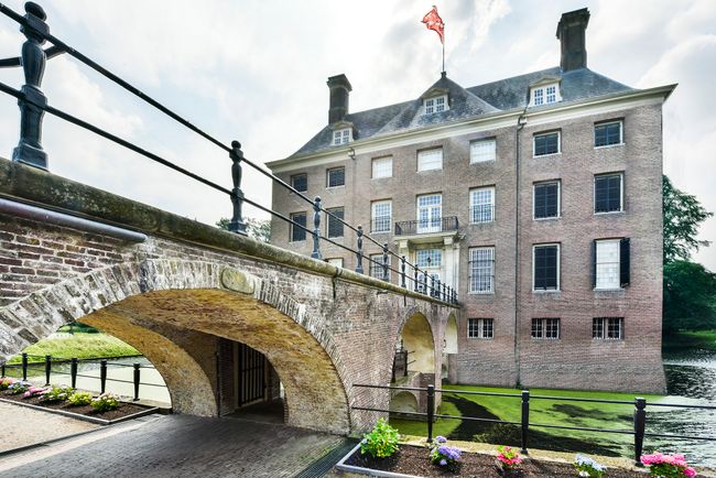 Kasteel Amerongen met slotbrug