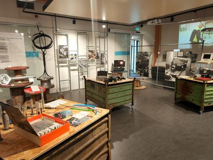 Overzichtsfoto van de tentoonstelling Industrieel Erfgoed - Metaal