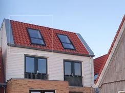 2 persoons studio op de tweede verdieping, aan het einde van het dorp met uitzicht op het Wad