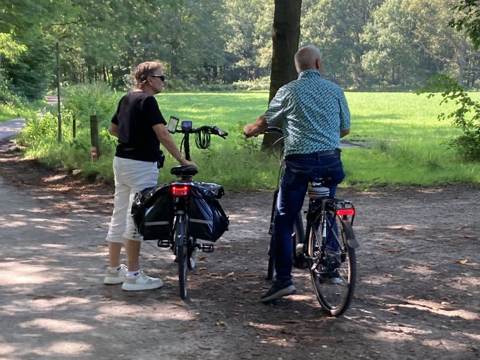 pauzerende fietsers