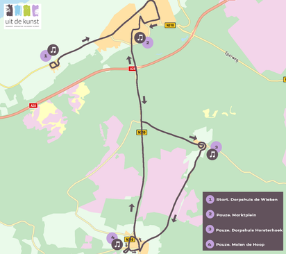 Plattegrond lichtjestour