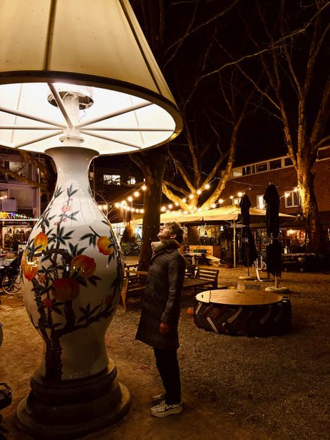 Het doelenplein met Sjoerd en Koen