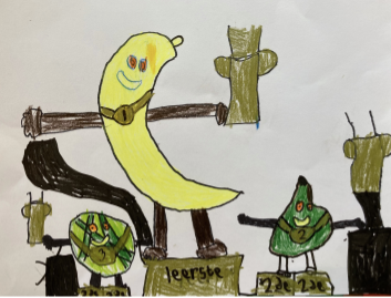 Foto van een kindertekening