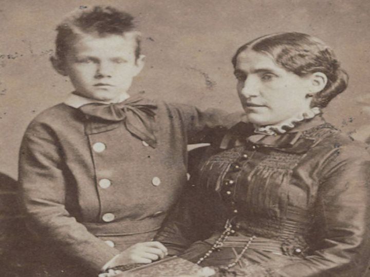 Kee Vos en haar zoontje