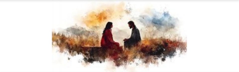 foto van 2 mensen die aan het praten zijn