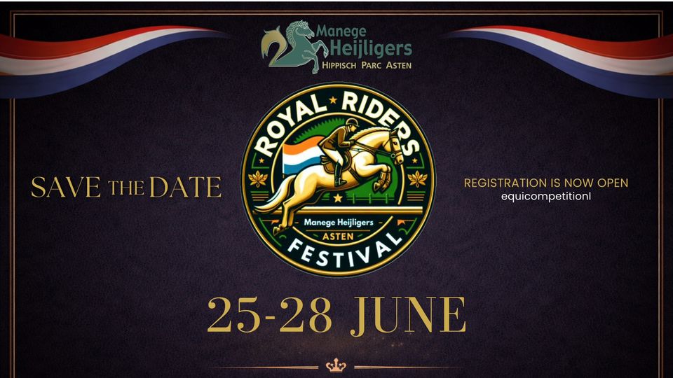 Een groot 4 daagse Evenement springwedstrijden voor paarden in div. klasse