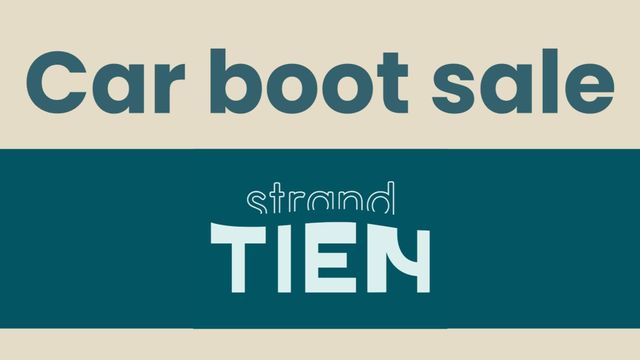 Poster car boot sale van strand tien