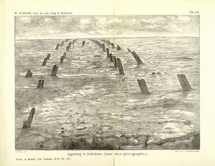 Afbeelding opgraving uit 'Iets over de oude brug te Zuilichem', W. Pleyte 1896