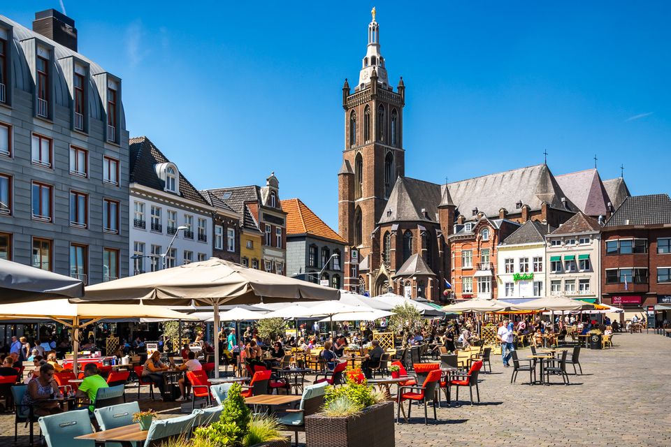 Roermond centrum terrassen Markt