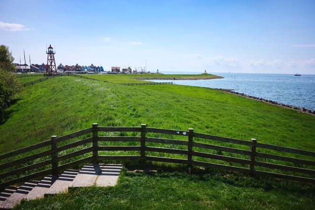 IJsselmeerdijk uitzichtpunt Stavoren Friesland