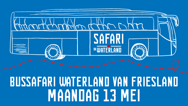 Bussafari maandag 13 mei door Waterland van Friesland