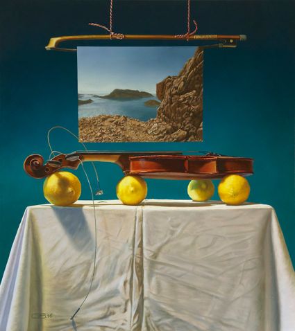 surrealistisch olieverf schilderij