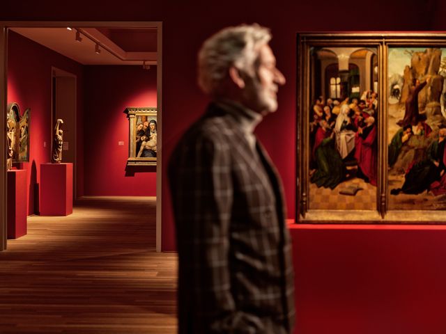 Man in Bonnefanten in Maastricht
