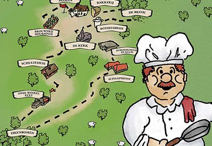 De wandelroute Joop Stroop