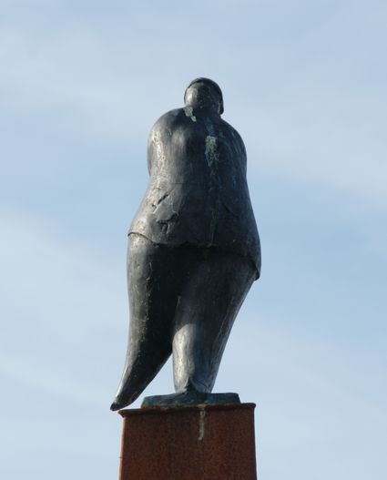 Elfstedentocht beeld Aukje in Hindeloopen
