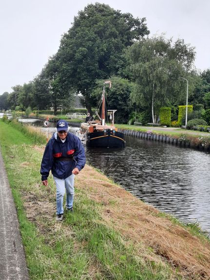 Man trekschuit