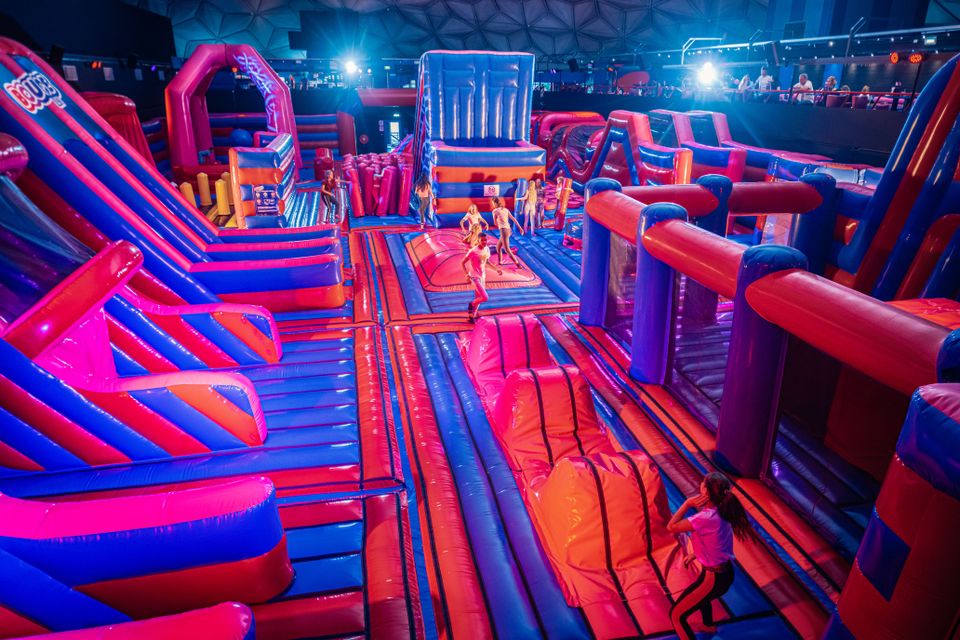 Nearly 1,000 square meters of inflatable park!