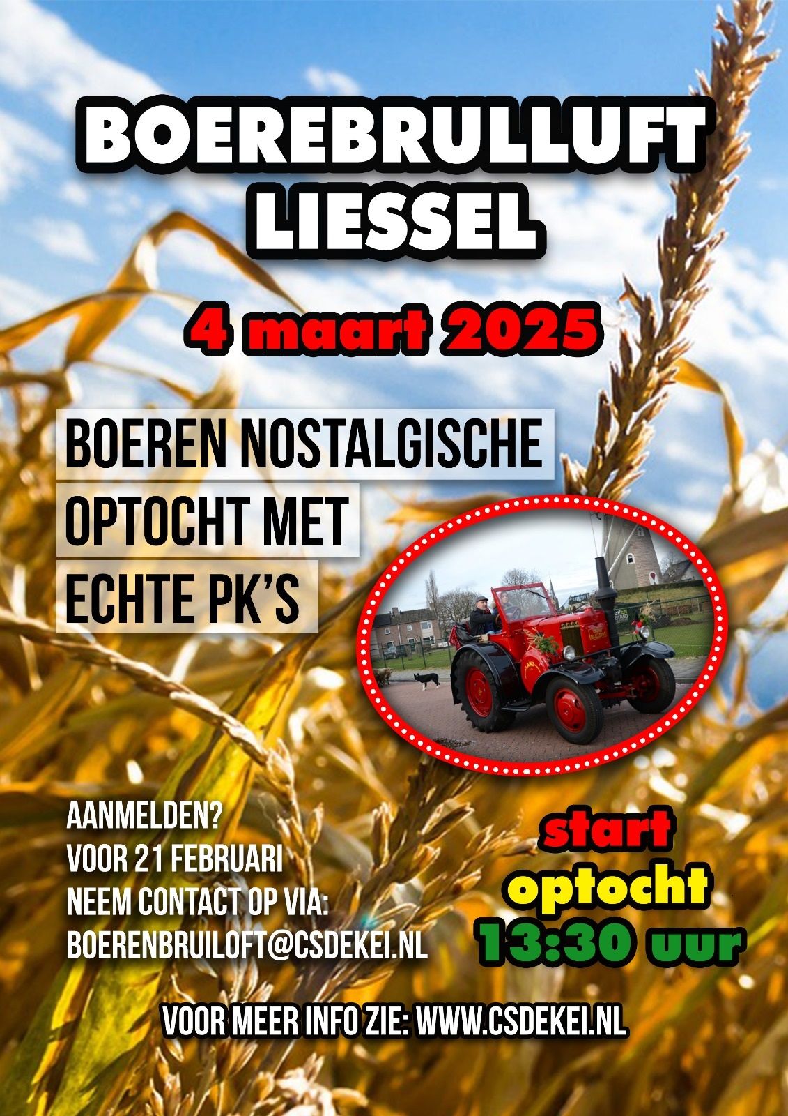 Affiche Carnavalsoptocht Boerenbruiloft