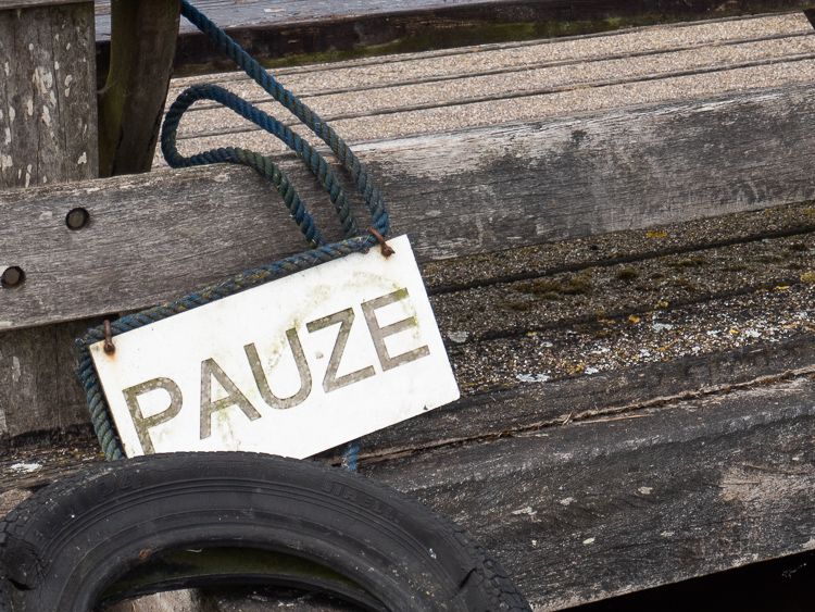 Twee maal per dag is er pauze en vaart de pont niet