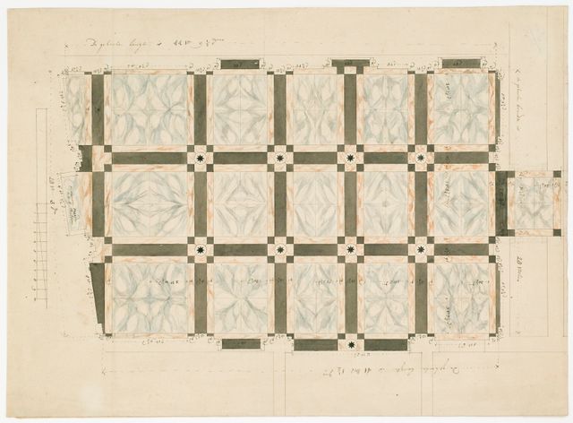 Ontwerptekening vloer Stadshuis Weesp