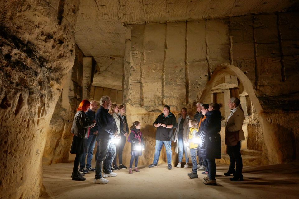 Grotten Noord Maastricht groep rondleiding