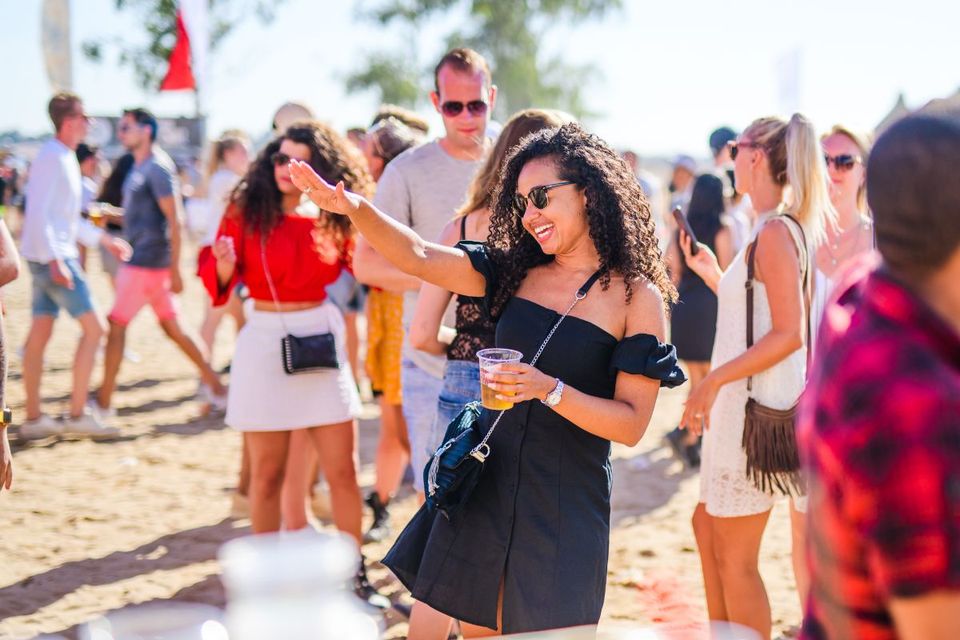 Summer park festival in Almere