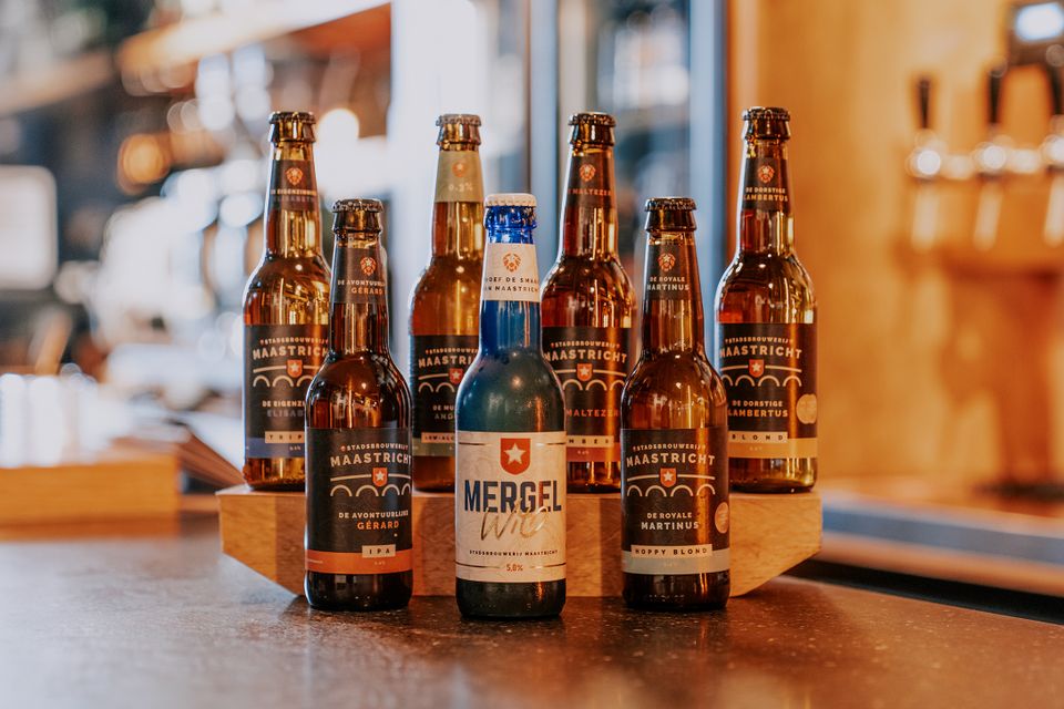 Stadsbrouwerij Maastricht verschillende bieren in fles