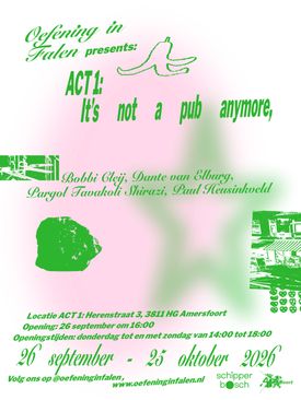Oefening in falen presenteerd: It's not pub anymore