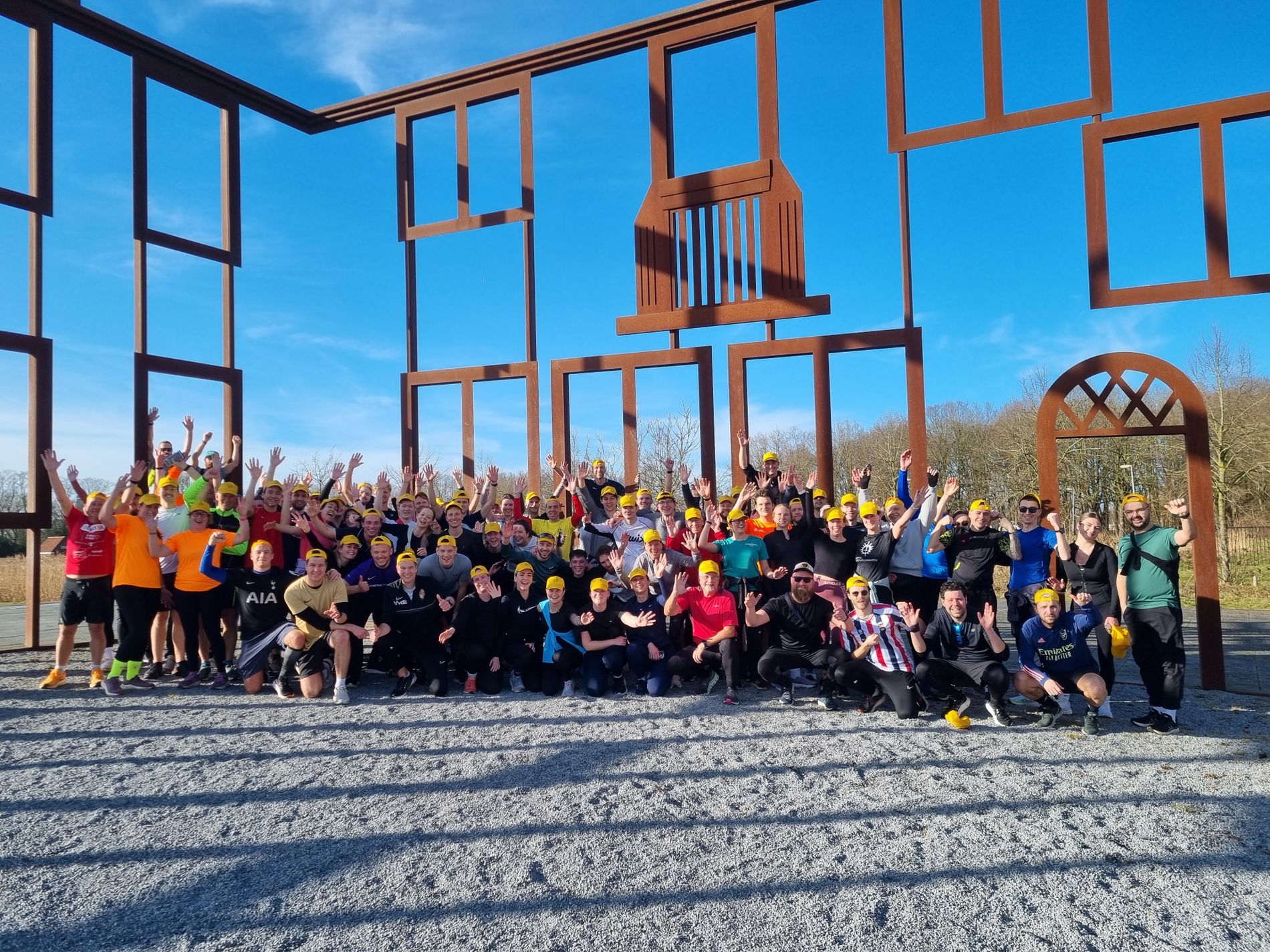 Groepsfoto bierrun Tilburg 2026