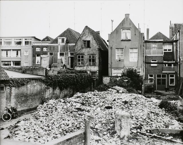 Afbraak van de kameren Achter het Fortuintje in 1961