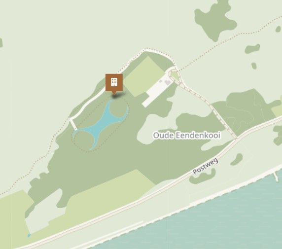 Kaart Oude Kooi Vlieland