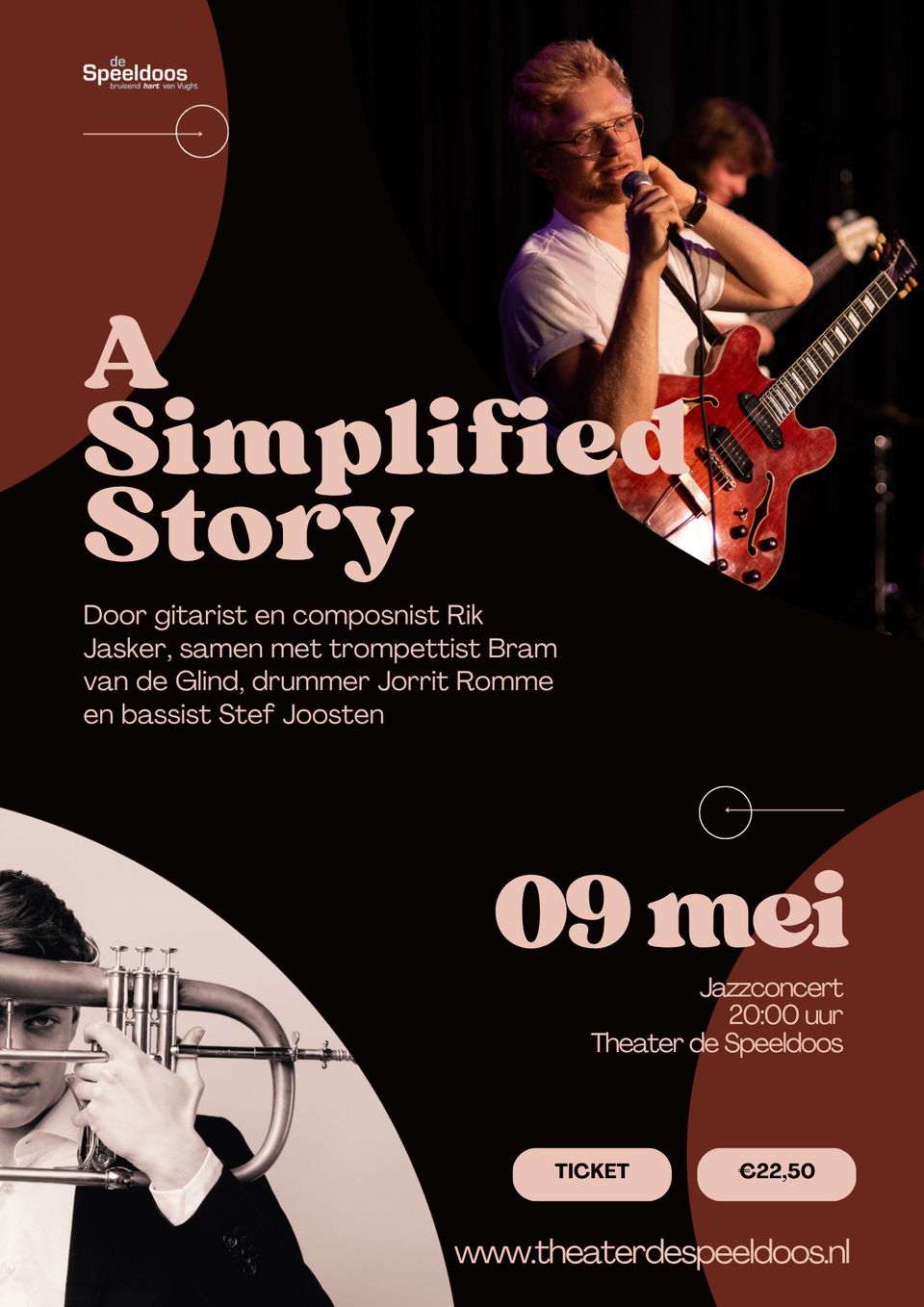 Poster van A Simplified Story: Albumpresentatie Rik Jasker