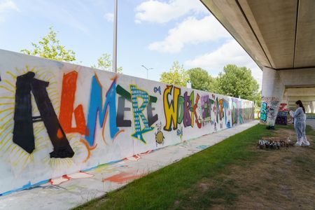Graffitimuur SkatePlaza Almere