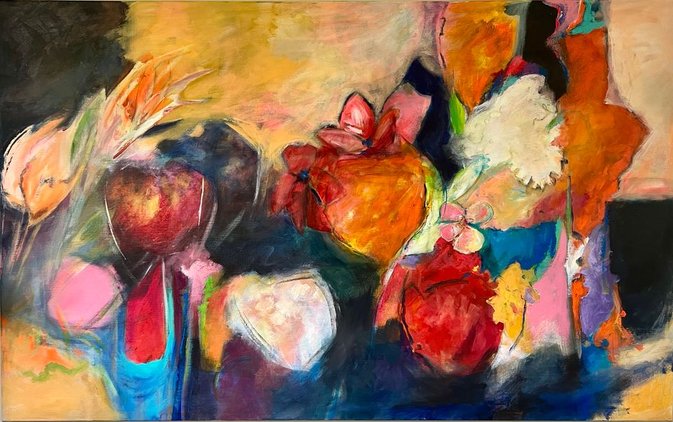 Kleurrijk schilderij